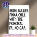 Anti-Bullying Slogan Painting Poster, Bold Minimalist Typographic Poster, Witty Anti-bullying Statement, Suitable For Office, Staff Lounge Or Break_maomaolike.com