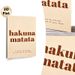 Hakuna Matata Themed Painting Poster, Warm-toned Minimalist Typographic Poster, Calming Positive Quote Decor Ideal For Living Room, Bedroom_maomaolike.com