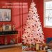 Prelit Christmas Tree Douglas Fir Artificial Christmas Tree With Realistic Branches, Warm White LED Lights_maomaolike.com