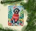 German Wirehaired Pointer Christmas Porcelain Ornament Christmas Tree Hanging Decorations For Home Christmas Holiday, Rectangle, Gift, Multicolor_maomaolike.com