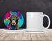 Hippie Animal Chimpanzee Large Sandstone Coasters Pack Of 4 Absorbent Round Coasters Decor Gifts For Men Or Women, 4 In, Multicolor_maomaolike.com