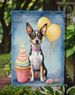 Rat Terrier Happy Birthday Garden Flag Mailbox Flag Decorative Yard Flag Banner Outside Patio Artwork Yard Flower Beds, Garden Size, Multicolor_maomaolike.com