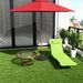 Folding Chaise Lounge Chair, Pool Sun Tanning Chair, Outdoor Lounge Chair With Reclining Back, Breathable Mesh Seat, Headrest_maomaolike.com