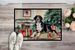 Greater Swiss Mountain Dog Cozy Christmas Doormat Front Door Mat Indoor Outdoor Rugs For Entryway, Non Slip Washable Low Pile, 24H X 36W_maomaolike.com