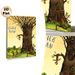 Stick Man Themed Painting Poster, Whimsical Cartoon Style Poster, Playful Stick Figures Around A Large Tree, Charming Lively Decor Ideal For Living_maomaolike.com