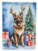 Belgian Tervuren Christmas Reindeer House Flag Large Porch Sleeve Pole Decorative Outside Yard Banner Artwork Wall Hanging, Polyester, House Size, Multicolor_maomaolike.com