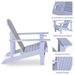 Wooden Adirondack Chair, Outdoor Patio Lawn Chair With Cup Holder, Weather Resistant Lawn Furniture, Classic Lounge For Deck, Garden, Backyard, Fire Pit, Gray_maomaolike.com