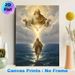 Trinity Themed Religious Painting Poster, Serene Realistic Sacred Scene Poster, Spiritual Artwork Ideal For Home, Church And Prayer Space_maomaolike.com