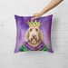 Otterhound King Of Mardi Gras Throw Pillow Machine Washable, Indoor Outdoor Decorative Pillow For Couch, Bed Or Patio, 18Hx18W_maomaolike.com
