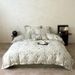 Wholesale INS Korean Style Pure Four-Piece Wide Edge Digital Print Naked Sleep All-Cotton 60s Long-Staple Cotton 4-Piece Set_maomaolike.com