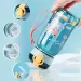 400ml Cute Straw Sippy Kids Cartoon BPA Free Leakproof Water Bottles Bear Outdoor Portable Drink Bottle Children's Cup_maomaolike.com