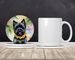 Cairn Terrier Luau Large Sandstone Coasters Pack Of 4 Absorbent Round Coasters Decor Gifts For Men Or Women, 4 In, Multicolor_maomaolike.com