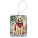 Yellow Labrador Retriever Christmas Porcelain Ornament Christmas Tree Hanging Decorations For Home Christmas Holiday, Rectangle, Gift, Multicolor_maomaolike.com