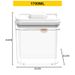 Stackable Transparent Vacuum Sealed Container, Extra Airtight Plastic Dry Food Storage Box For Kitchen Pantry_maomaolike.com