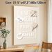 Eat Sleep Padel Repeat Painting Poster, Minimalist Neutral-toned Typographic Poster, Stylish Daily Routine Themed Decor With Cutlery, Sleep Icon_maomaolike.com