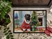 Tibetan Mastiff Cozy Christmas Doormat Front Door Mat Indoor Outdoor Rugs For Entryway, Non Slip Washable Low Pile, 24H X 36W_maomaolike.com