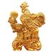 Golden Brings Wealth And Prosperity Home Office Desktop Decoration Ornament Coin Ingot Rooster Alloy Metal Craft_maomaolike.com