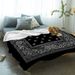 Flannel Super Soft Printing Microfiber Air Conditioner Travel Bedding Sofa Cover Blanket_maomaolike.com