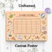 School Timetable Painting Poster, Colorful Hand-drawn School-themed Poster, Practical Blank Layout To Organize Daily Study Schedules, Ideal For_maomaolike.com