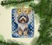 Tibetan Terrier My Angel Porcelain Ornament Christmas Tree Hanging Decorations For Home Christmas Holiday, Rectangle, Gift, Multicolor_maomaolike.com