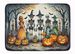 Calacas Skeletons Spooky Halloween Memory Foam Kitchen Mat Machine Washable Anti-Fatigue Mat Cushion Comfort Bath Mat Or Kitchen Rug_maomaolike.com