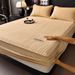 Winter Thickened Sheet Single Piece Milk Coral Fleece Bed Cover Non-Slip Full Wrap Mattress Protector For Simmons_maomaolike.com
