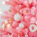 6 FT/7FT Artificial Christmas Tree (NOT Pre-Strung) With 300 LED Warm White String Lights, Spruce Hinged Tree, 8 Lighting Modes, Xmas Pine Tree With Metal Legs, 850 Branch Tips, Pink_maomaolike.com