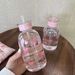 600ML Cute Bow Plastic Bottle Leak-Proof Juice Portable Milk Coffee Mug Outdoor Drinking Cup Kitchen Water Cups_maomaolike.com