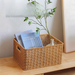 Pulan Nordic Cabinet Woven Box Simple Living Room Organizer Rattan Snack Basket Storage Bin_maomaolike.com
