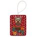 Silky Terrier Holiday Christmas Porcelain Ornament Christmas Tree Hanging Decorations For Home Christmas Holiday, Rectangle, Gift, Multicolor_maomaolike.com
