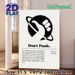 "Don't Panic" Hitchhiker's Guide Painting Poster, Minimalist Black-and-white Planet Graphic Poster, Inspirational Text Design For Home Office, Living_maomaolike.com
