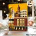 Vintage Urban Street Scene Painting Poster, Vibrant Retro Flat-style Cityscape Poster, Nostalgic Urban Charm With Iconic Buildings, Ideal For Living_maomaolike.com