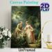 Vintage Aristocratic Couple Flower-picking Painting Poster, Elegant Rococo-style Pastoral Scene Poster, Soft-toned Romantic Artwork Ideal For Living_maomaolike.com