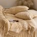 Wholesale French Princess Style Pure Washed Cotton All-Cotton Bubble Pleated Solid Color Bed Skirt Four-Piece Set_maomaolike.com