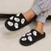 Men's Classy New Halloween Skull Cartoon Warm Winter And Women Couples Home Indoor Cotton Slippers For Men_maomaolike.com