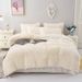 Duvet Cover , Luxury 3 Pieces Cozy Plush Long Shaggy Fluffy Bedding Set With Zipper Closure, Comforter Not Included_maomaolike.com