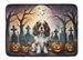 Cavalier Spaniel Spooky Halloween Memory Foam Kitchen Mat Machine Washable Anti-Fatigue Mat Cushion Comfort Bath Mat Or Kitchen Rug_maomaolike.com