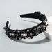 Fashionable and Versatile Outdoor Creative Baroque Retro Headband with Colorful Rhinestones and Trendy Women's Headwear_maomaolike.com