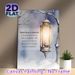 Winter Lantern & Inspirational Quote Painting Poster, Soft Watercolor Snowy Scene Poster, Uplifting Humorous Message, Suitable For Living Room_maomaolike.com