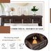 Classic Retro Style Console Table With Three Top Drawers And Open Style Bottom Shelf,Easy Assembly_maomaolike.com