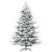 8 Foot Pine Snow Flocked Artificial Christmas Tree With 1479 Realistic Cedar Branches, Auto Open, Home Holiday Decoration, Green_maomaolike.com