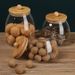 Bakery Store Special Dried Fruit Nut Crisp Storage Tangerine Peel Food Grade Tea Sealed Jar High Borosilicate Glass_maomaolike.com