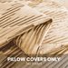 New Velvet Embossed Sofa Pillow Cover Solid Color Wave Cushion Cross-Border E-commerce Hot Seller Home Textile Wholesale_maomaolike.com