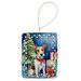 Fox Terrier Christmas Reindeer Porcelain Ornament Christmas Tree Hanging Decorations For Home Christmas Holiday, Rectangle, Gift, Multicolor_maomaolike.com