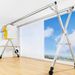 SOGA 2X 2.4m Portable Standing Clothes Drying Rack With Wheels_maomaolike.com