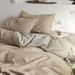 Wholesale Japanese Style Yarn-Dyed Minimalist Striped Pure Four-Piece All-Cotton Retro Vintage Washed Cotton Solid Color 4-Piece S_maomaolike.com