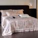 French Country Style Ultra Soft Silky Cool Summer Machine Washable Lenzing Tencel Air Conditioning Quilt Four-Piece Set_maomaolike.com