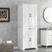 Bathroom Storage Cabinet With Doors And Drawer, Multiple Storage Space, Adjustable Shelf_maomaolike.com
