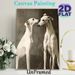 Greyhound Themed Painting Poster, Soft-toned Realistic Two Greyhounds Poster, Elegant Canine Artwork, Ideal For Living Room, Bedroom And Pet_maomaolike.com