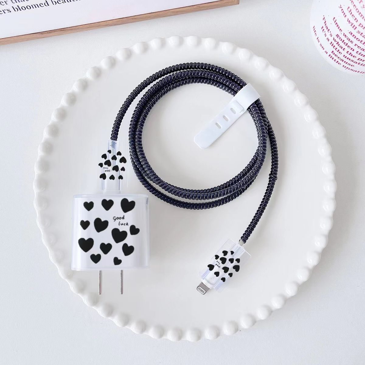 Best-selling Heart-shaped Letter Protective Case For 18w/20w Fast-charging Charger_maomaolike.com